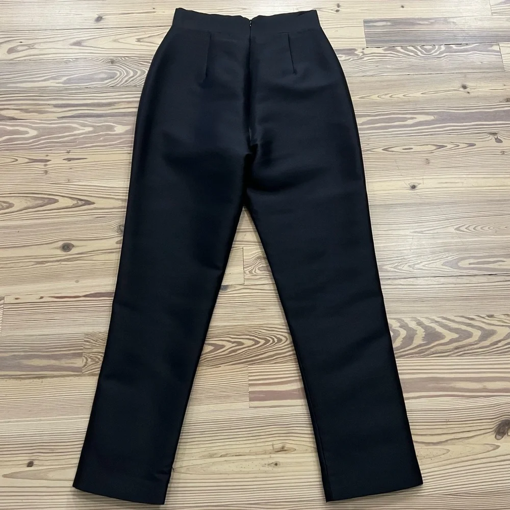Alexia Maria Silk and Wool Cigarette Pants Size 6 - Picture 4 of 5